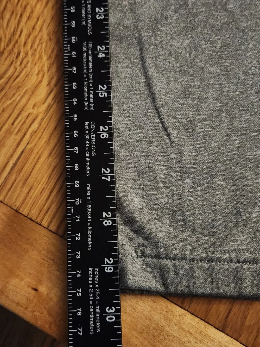 Nike Dri-FIT Athletic Straight Leg Pants Gray Mens Medium
